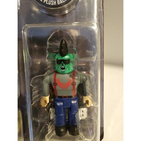 Roblox Avatar Shop Punk's Not Dead! Action Figure w/Zombie Plush Backpack Code - Picture 7 of 11